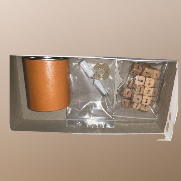 Vintage 1971 Scrabble Brand Sentence Cube Game Dice Selchow Righter Family - Picture 7 of 8